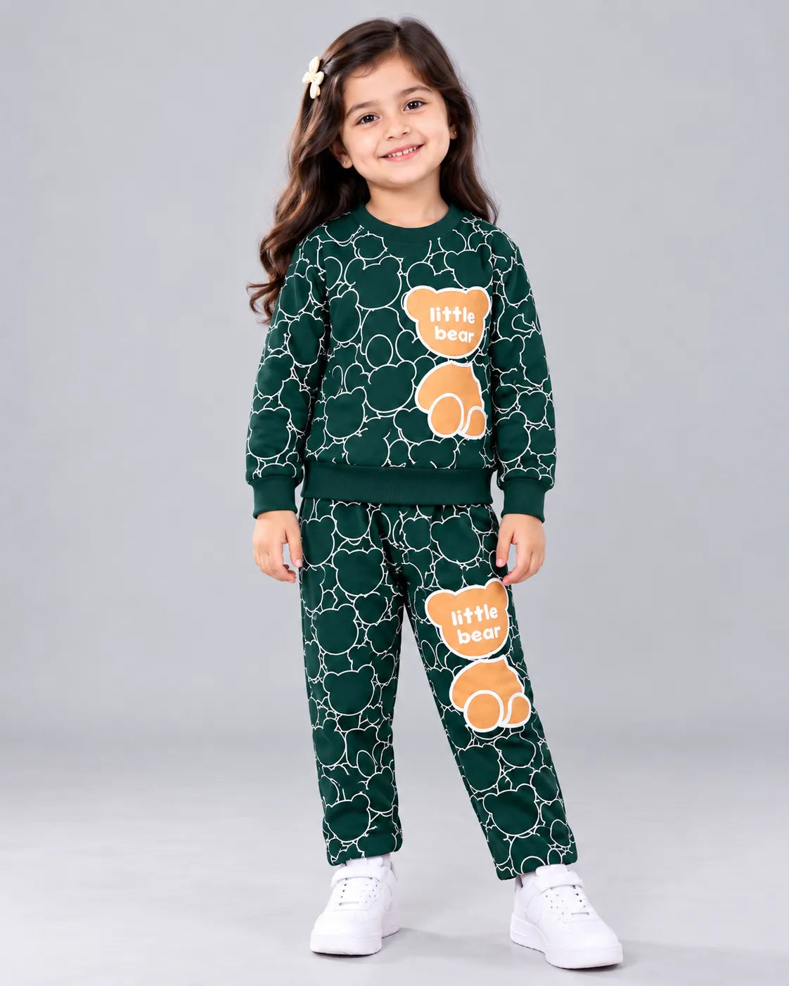 Little Bear Kids Winter Set - Dark Green