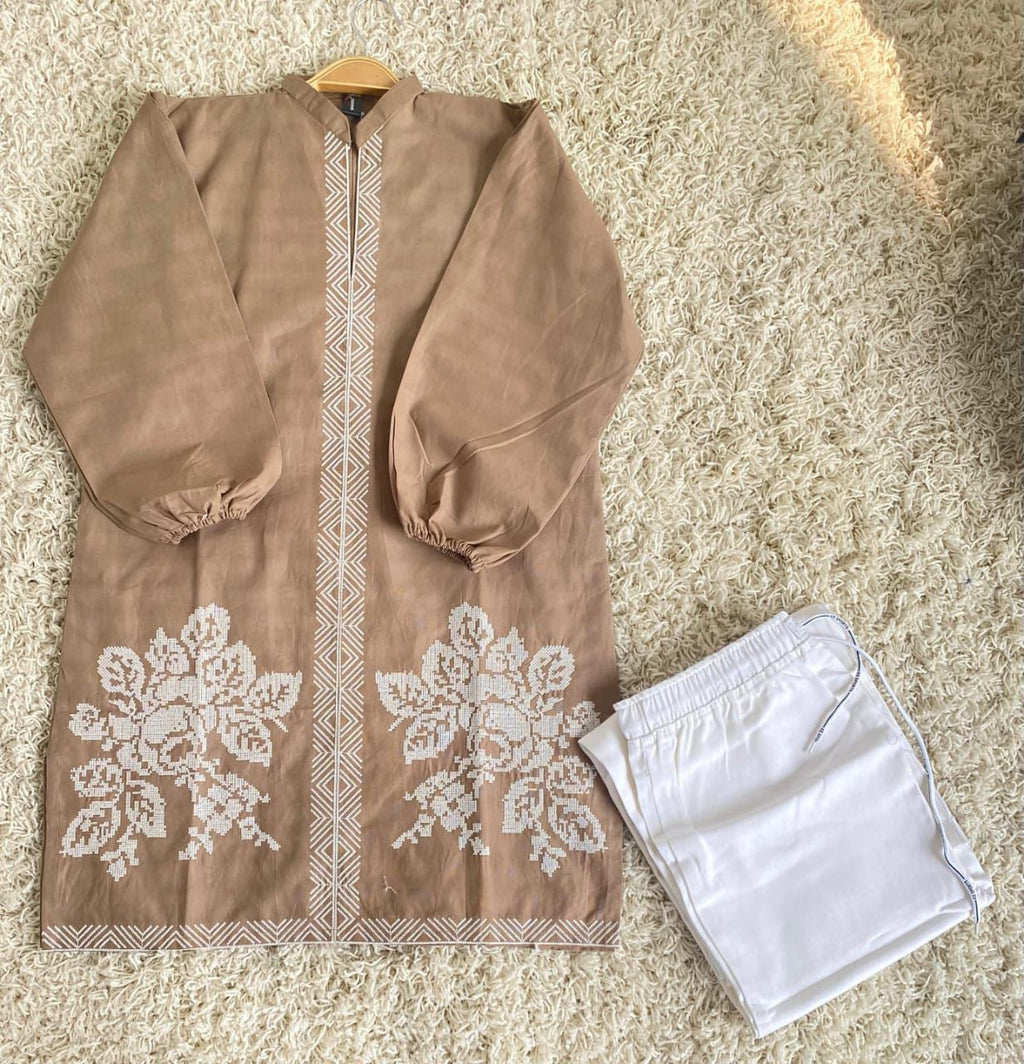 Zarqash – Cotton Embroidered 2PCS