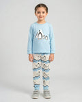 Polar Penguin Kids Night Suit – Sky Blue