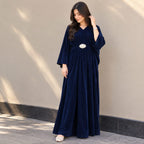 Velvet Kaftan Maxi Dress