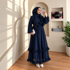 Ruffle Abaya Maxi Dress