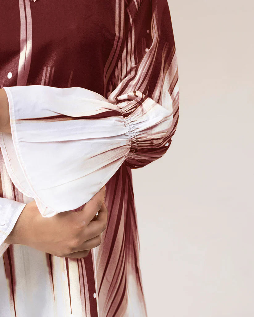 2 Piece Stitched Printed Shirt and Printed Palazzo