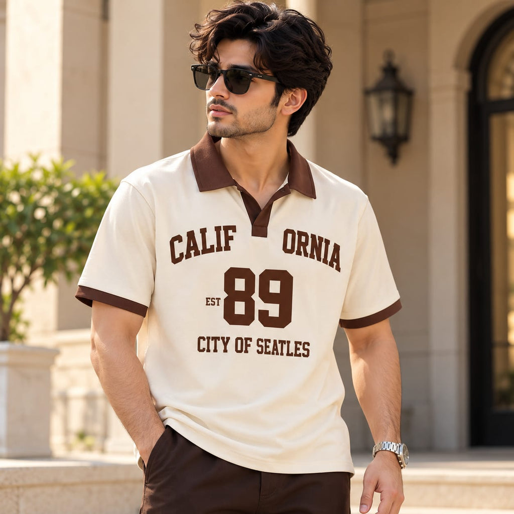 California 89 Oversized Polo T-Shirt