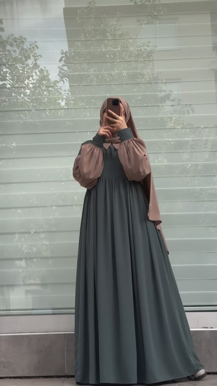 Collar Abaya Only – Premium Georgette | Elegant Daily Wear Abaya