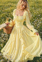 Meadow Dream Ruffle Maxi – Raim Collection