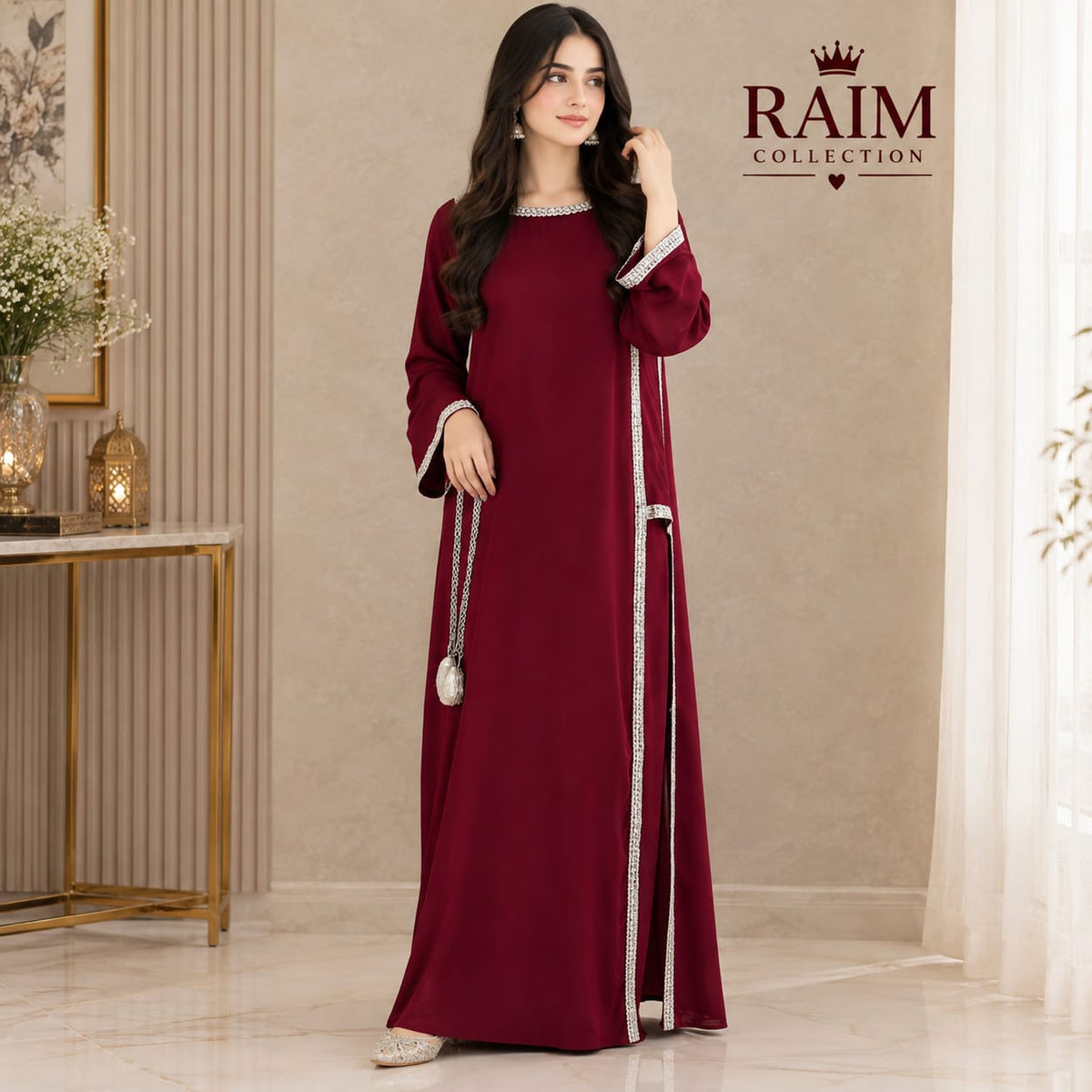 Luxury 3 piece Long Dress with Matching Dupatta | Festive & Party Wear Ensemble 👗✨
