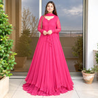 3 piece Long Maxi Dress With Matching Dupatta