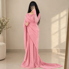 Saree With Full Sleeve Blouse | Graceful Party Wear Saree Set 🥻✨