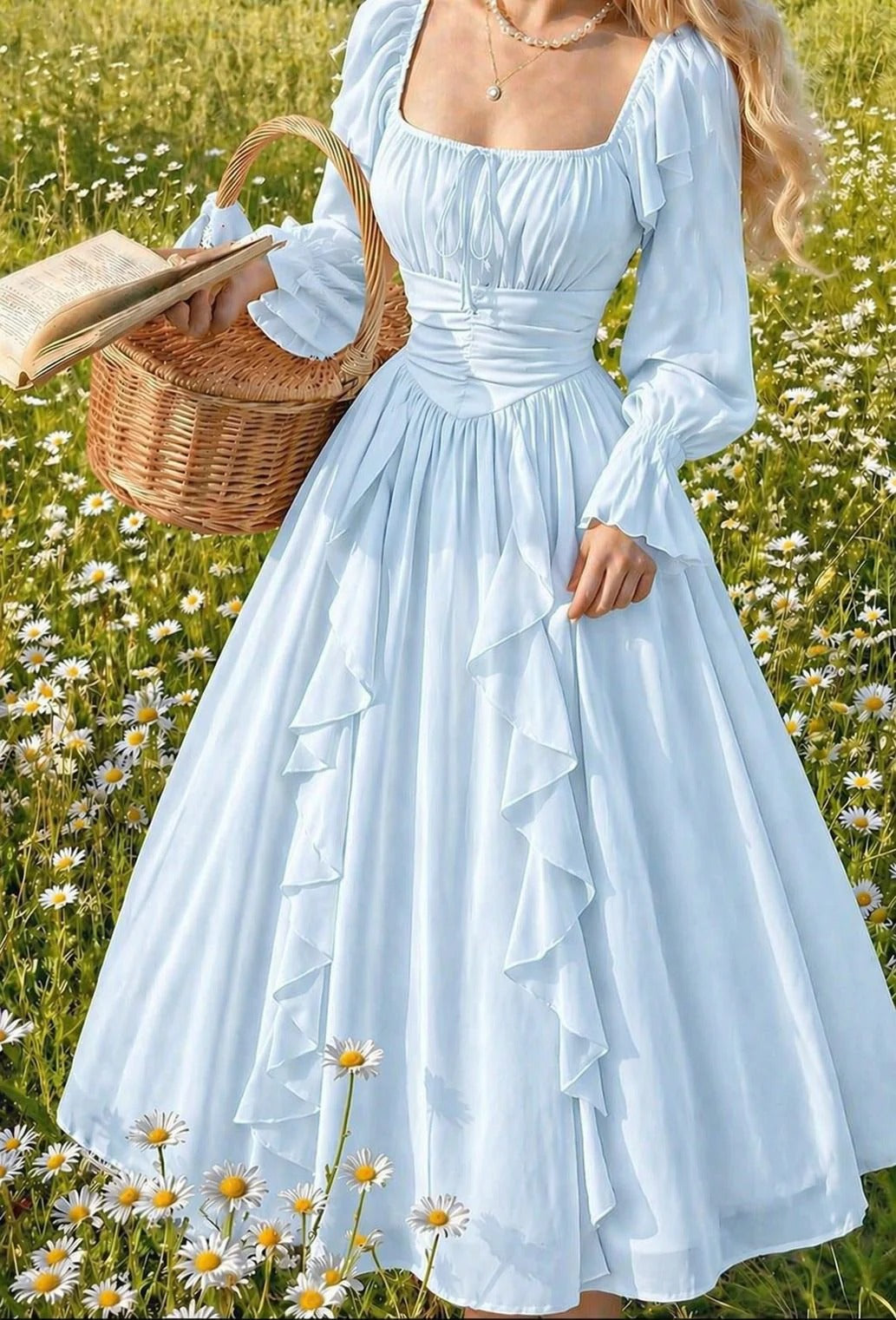 Meadow Dream Ruffle Maxi – Raim Collection