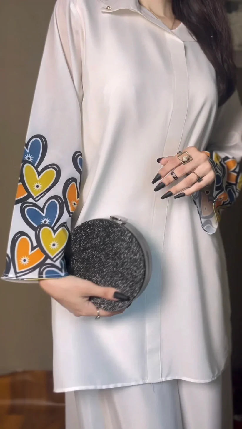 Printed Shirt & Palazzo 2pec Suit