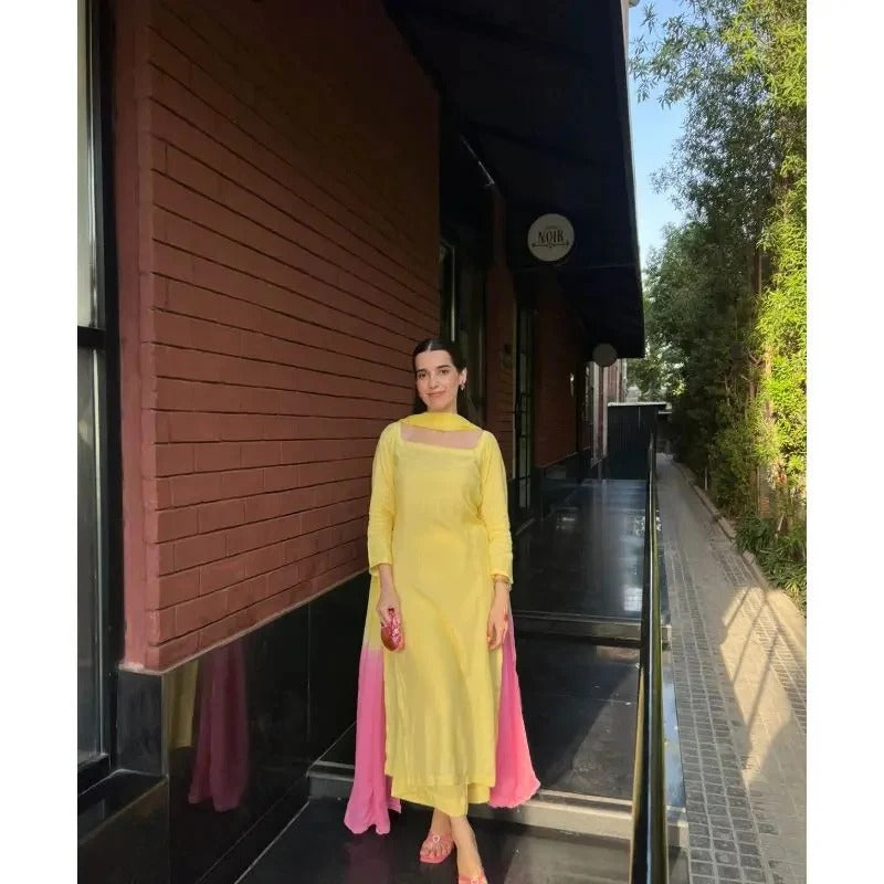 Sunshine Pastel Elegance – 3-Piece Suit
