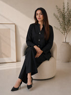 Raim Collection Black Embellished Co-ord Set