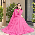 3 piece Long Maxi Dress With Matching Dupatta | Elegant Festive Gown & Party Wear Set 👗✨