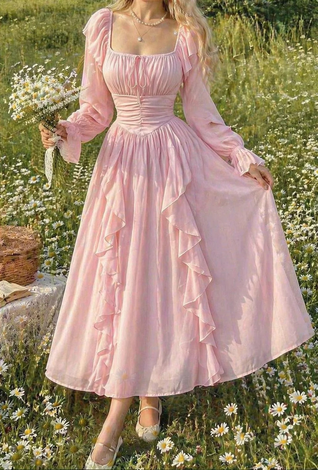 Meadow Dream Ruffle Maxi – Raim Collection