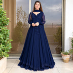 3 piece Long Maxi Dress With Matching Dupatta