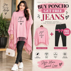 Buy Poncho Get Free Jeans Bundle | Chic Everyday Outfit 🛍️✨