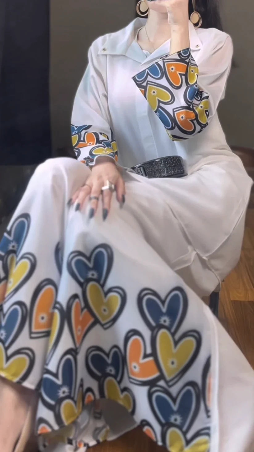 Printed Shirt & Palazzo 2pec Suit