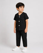 Signature Kids Pajama Set - Black