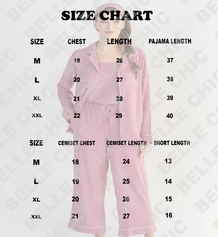 THE MERCE 6 PCS WONMEN PAJAMA SET PINK -02