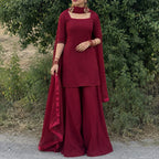 Mehrunnisa Maroon 3-Piece
