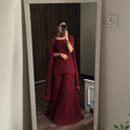 Mehrunnisa Maroon 3-Piece