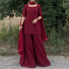 Mehrunnisa Maroon 3-Piece